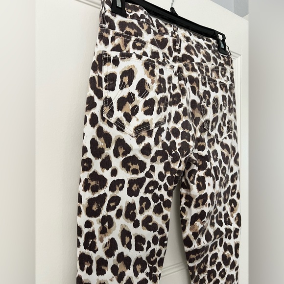 COPY - Mother denim high waisted looker ankle size 25 leopard print - Picture 4 of 5